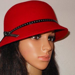 LADY RACHEL RED ROARING 20'S STYLE HAT OSFM